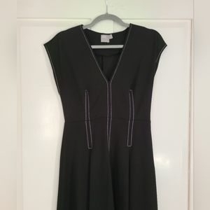 ASOS cap-sleeve midi n-veck dress